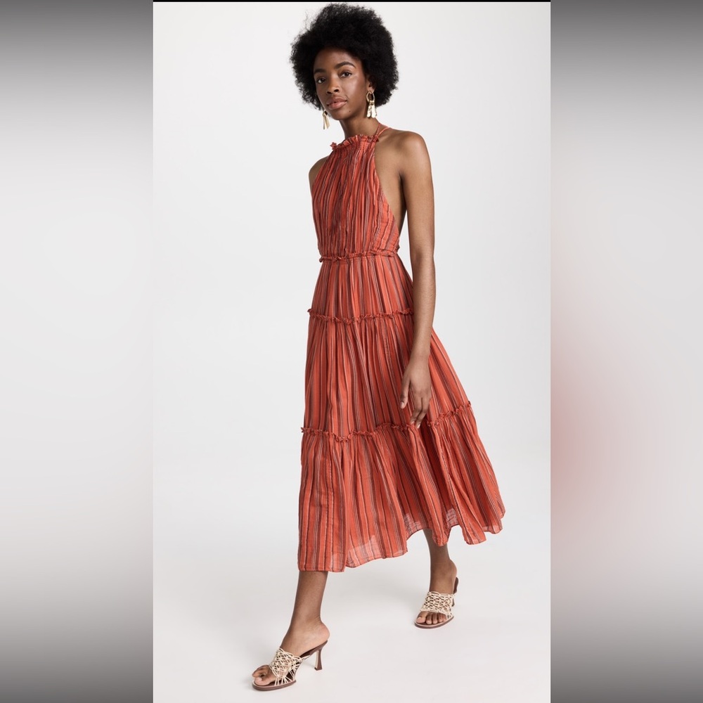 Ulla Johnson Giulietta Dress Porto Red Size 12 NWT! $490 - Picture 5 of 14